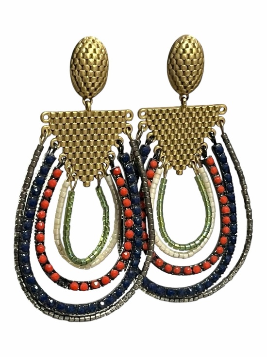 Stella & Dot Jewelry - Stella & Dot Gold-Tone Multicolor Beaded Drop Earrings